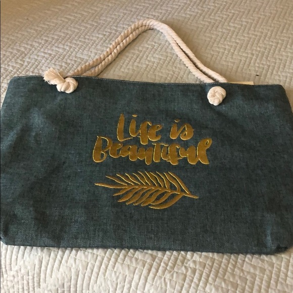 OVERSIZED 2 TONE TOTE BAG - Picture 3 of 9